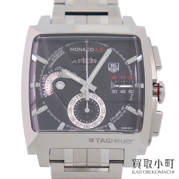 【美品】タグホイヤー 【TAGHeuer】 モナコ LS クロノグラフ オートマティック ブラック  ...