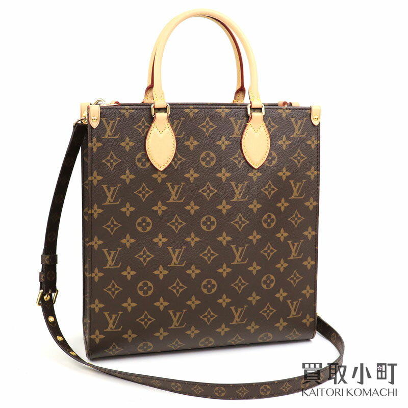 【最大3万円OFFクーポン! 9/1〜】【新品同様】ルイヴィトン【LOUIS VUITTON】M45848 サックプラPM モノグラム 2WAY ショルダー トートバッグ 縦型 LV SAC PLAT PM TOTE BAG【SAランク】【美品】【中古】【中古】