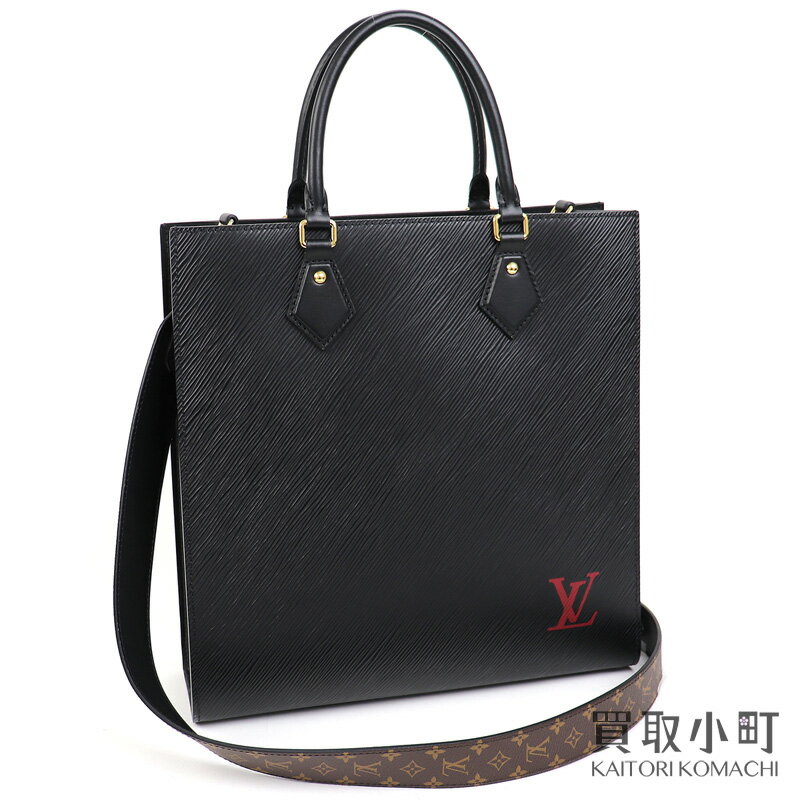 【最大3万円OFFクーポン! 9/1〜】【美品】ルイヴィトン【LOUIS VUITTON】M45848 サックプラPM エピ ノワール モノグラム 2WAYショルダー トートバッグ 縦型 LV SAC PLAT PM TOTE BAG【SAランク】【中古】【中古】