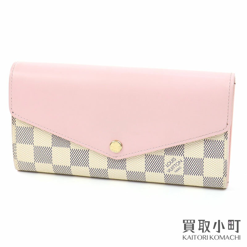 【最大1万円OFFクーポン! 8/25〜】ルイヴィトン 【LOUIS VUITTON】N60232 ポルトフォイユ サラ ダミエアズール ローズバレリーヌ フラップウォレット 二つ折り長財布 サイフ LV SARAH WALLET 【ABランク】【中古】【中古】