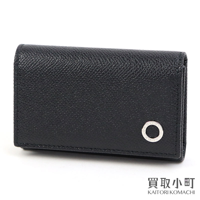 【未使用品】ブルガリ【BVLGARI】ブルガリブルガリ マン キーケース ブラック グレインカーフレザー キーリング付き キーホルダー 6連 6本用 288605 BB MAN KEY CASE【Sランク】【新品同様】のサムネイル