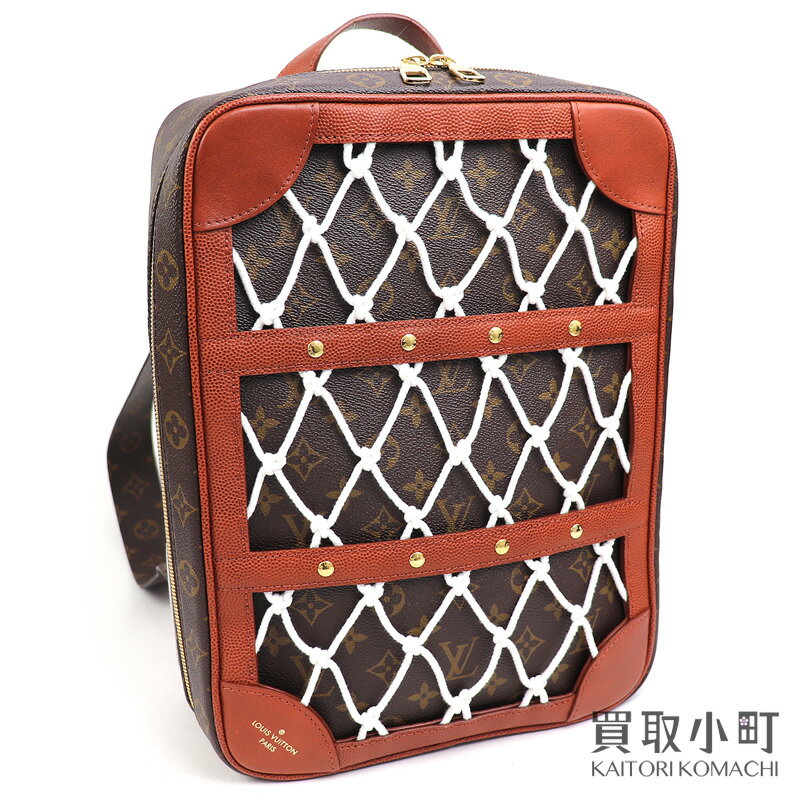 【美品】ルイヴィトン × NBA【 LOUIS VUITTON × NBA 】M45784 シューズボックス バックパック モノグラム リュックサック デイパック スクエア LV SHOES BOX BACKPACK【Aランク】【中古】