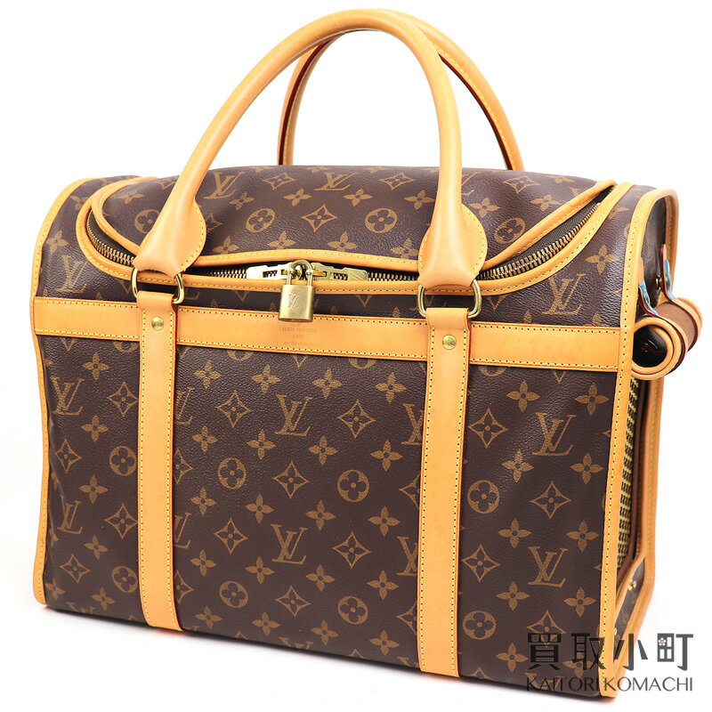 【最大1万円OFFクーポン! 3/25～】ルイヴィトン 【LOUIS VUITTON】M42024 サックシヤン 40 モノグラム 小型犬用キャリーバッグ メッシュ ウインドウ付き ペットバッグ ドッグキャリー アニマルキャリアー LV SAK SIYAN SMALL DOG C【中古】のサムネイル