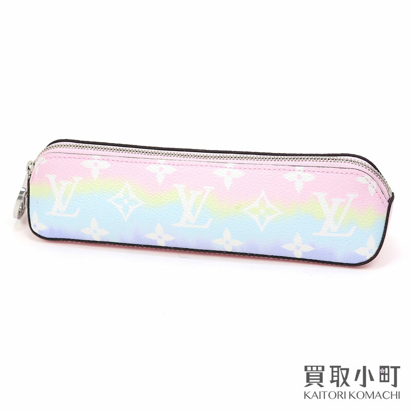 【美品】ルイヴィトン【LOUIS VUITTON】GI0473 トゥルース エリザベット LVエスカル モノグラム アンプラントレザー グラデーション パステルカラー ペンケース 筆記具入れ 筆箱 LV ELIZABETH POUCH MONOGRAM【Aランク】【中古】