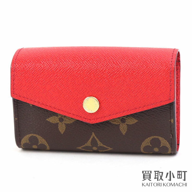 【美品】ルイヴィトン【LOUIS VUITTON】M61274 ミュルティカルト サラ モノグラム コクリコ カードケース 財布 カードホルダー LV MULTICARTES MONOGRAM【Aランク】【中古】 1