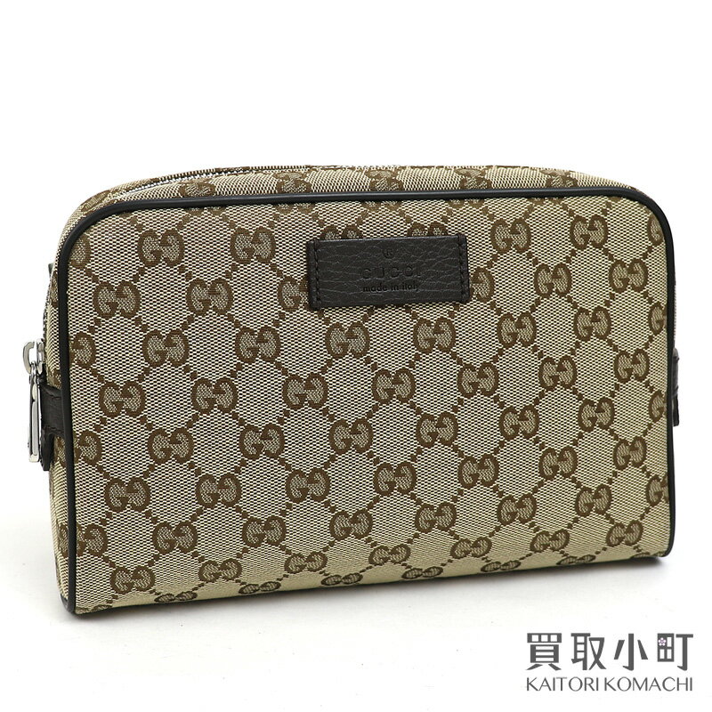 楽天買取小町【美品】グッチ【GUCCI】GGキャンバス ベルトバッグ ベージュ×エボニー ウエストポーチ クロスボディ スリング ショルダーバッグ 斜め掛け メンズ ブラウンレザー 449174 KY9KN 9886 CROSSBODY BELT BAG【Aランク】【中古】