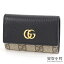 【最大1万円OFFクーポン! 4/24～】【美品】グッチ【GUCCI】ダブルG キーケース GGスプリームキャンバス ブラックレザー 6連 キーリング付き キーホルダー ダブルG 456118 17WAG 1283 GG KEY CASE【Aランク】【中古】【中古】