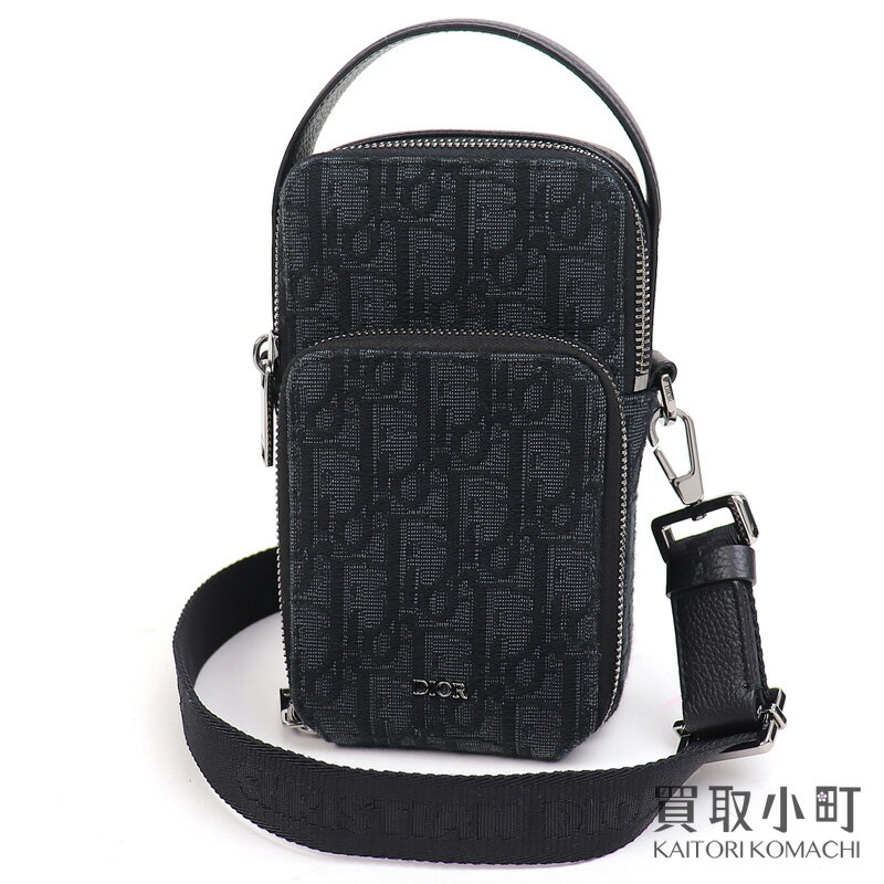 【美品】ディオール【DIOR】ライダー マイクロポーチ オブリークジャガード ミニショルダー 斜め掛け ポシェット 2OBCA326YSE H03E CD DIOR OBLIQUE RIDER POACH【Aランク】【中古】のサムネイル