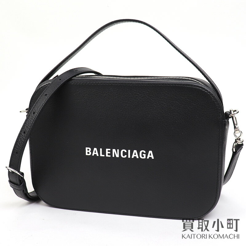 【美品】バレンシアガ【BALENCIAGA】エブリデイ スモール カメラバッグ ブラック カーフスキン 2WAYショルダーバッグ ポシェット トップハンドル 斜め掛け 608654 DLQ4N 1000 #S EVERYDAY CAMERA BAG【Aランク】【中古】のサムネイル