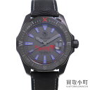 【最大3万円OFFクーポン 5/1～】【美品】タグホイヤー 【TAG Heuer】 アクアレーサー ファントム ワンピース スペシャルエディション オートマティック メンズ ブラック チタン 男性用腕時計 WAY218D.FC6364 AQUARACER PHANTOM ONE【中古】