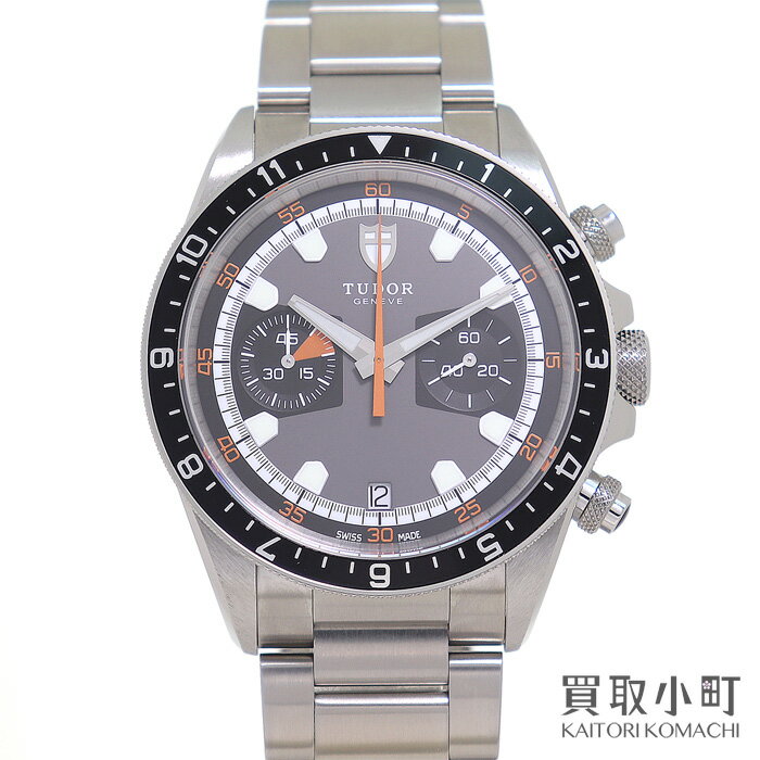 【美品】チューダー 【TUDOR】70330N ヘリテージ クロノグラフ グレー＆ブラックダイアル  ...