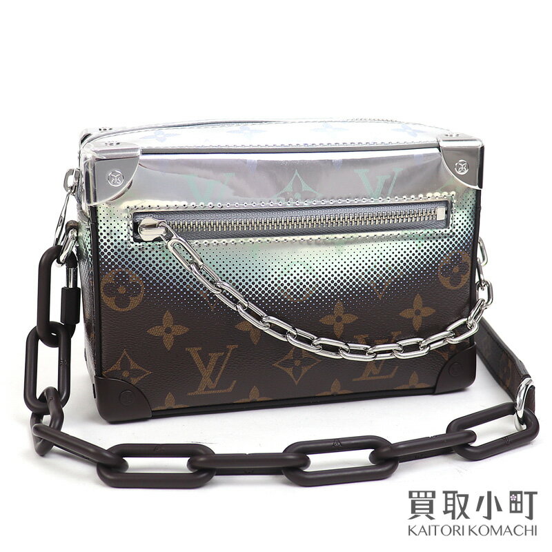 【最大1万円OFFクーポン! 5/20～】【新品同様】ルイヴィトン【LOUIS VUITTON】M23145 ミニ ソフトトランク モノグラム メタリック ネビュラ キャンバス シルバー モノグラム グラデーション ミニショルダー クロスボディバッグ ポ【中古】