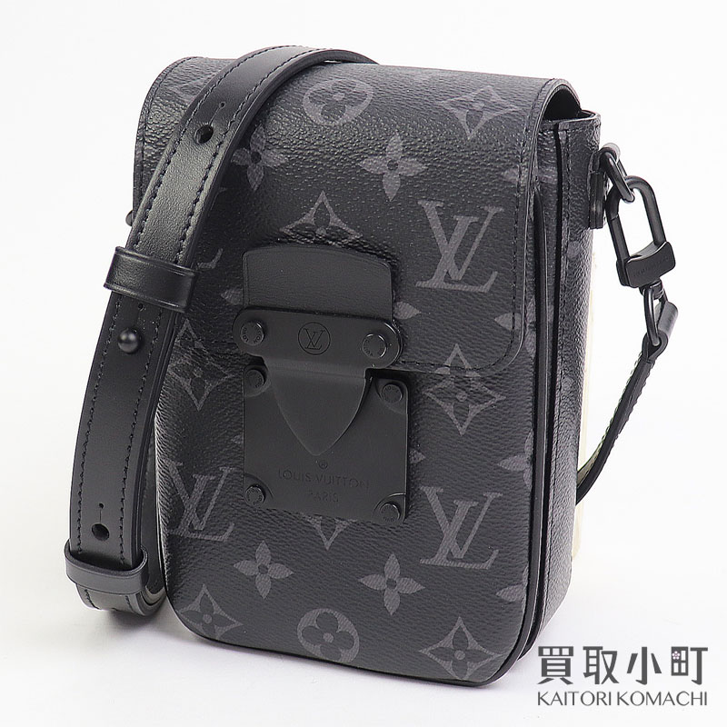【最大1万円OFFクーポン! 4/5～】【美品】ルイヴィトン【LOUIS VUITTON】M82252 Sロック ヴェルティカル ウエアラブルウォレット モノグラムエクリプス レザー クロスボディ ショルダー 斜め掛け ポシェット メンズ LV S LOCK VERTI【中古】のサムネイル