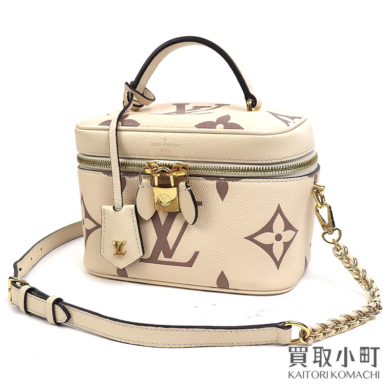 ルイ・ヴィトン ルイヴィトン【LOUIS VUITTON】M45599 ヴァニティPM モノグラムアンプラント ジャイアント 2WAY チェーンショルダー ハンドバッグ ヴァニティケース ポーチ 斜め掛け VANITY PM MONOGRAM INK【ABランク】【美品】