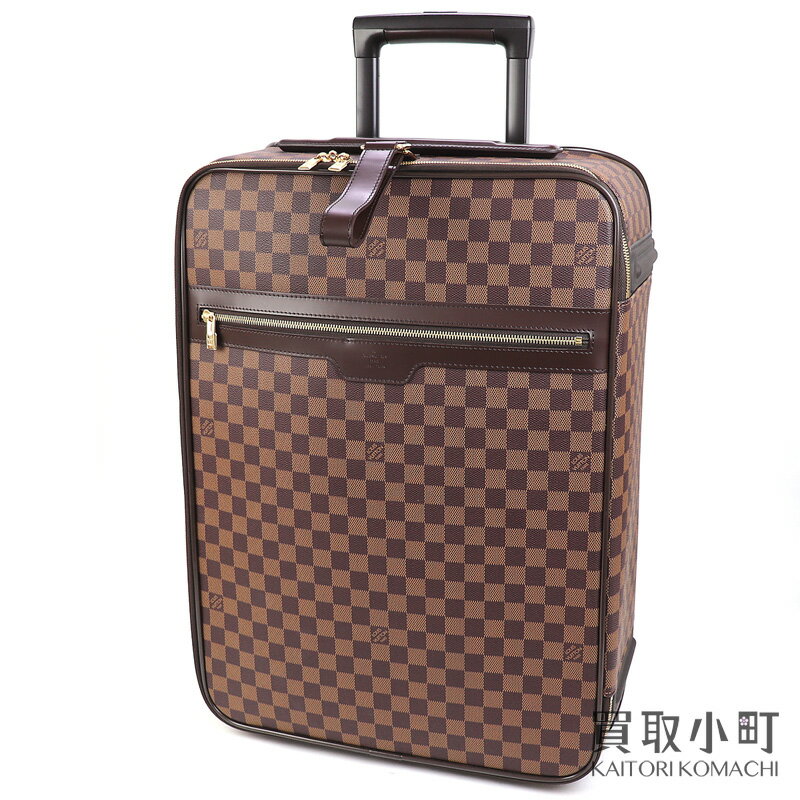 【美品】ルイヴィトン【LOUIS VUITTON】N23294 ペガス55 ダミエ キャリーケース トローリー スーツケース キャスター付き旅行鞄 トラベル コロコロカート LV PEGASE 55 TRAVEL ROLLING LUGGAGES DAMIER【Aランク】【中古】