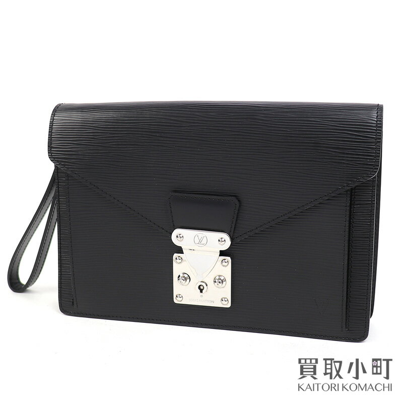 【最大3万円OFFクーポン! 5/15～】【美品】ルイヴィトン 【LOUIS VUITTON】 M52762 ポシェット セリエドラゴンヌ エピ ノワール シルバー金具 ハンドバッグ セカンドバッグ クラッチバッグ メンズ ブラックレザー LV POCHETTE SERI【中古】