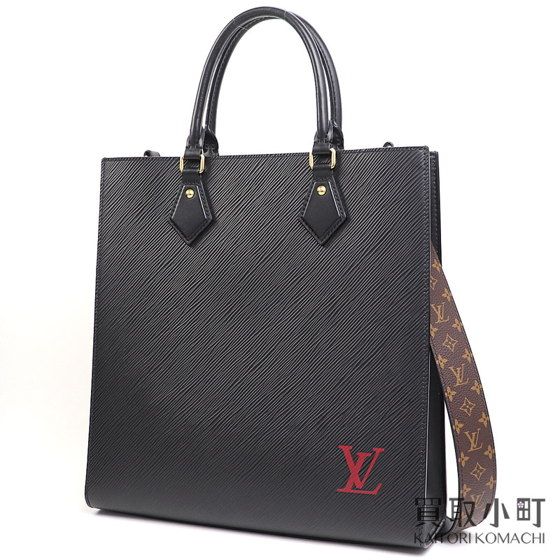 【最大3万円OFFクーポン! 5/15～】【美品】ルイヴィトン【LOUIS VUITTON】M58658 サックプラPM エピ ノワール モノグラム 2WAYショルダー トートバッグ 縦型 LV SAC PLAT PM TOTE BAG【Aランク】【中古】【中古】