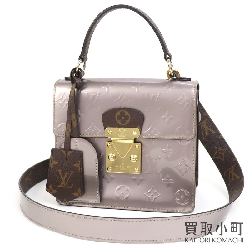 【最大1万円OFFクーポン 5/20～】ルイヴィトン【LOUIS VUITTON】M90567 スプリング ストリート PM モノグラムヴェルニ トープ 2WAYショルダー トップハンドル ハンドバッグ 斜め掛け LV SPRING STREET MONOGRAM VERNIS【ABランク 【中古】