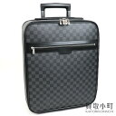 【美品】ルイヴィトン【LOUIS VUITTON】 N23302 ペガス45 ダミエグラフィット キャリーケース トローリー キャスター付き旅行バッグ スーツケース トラベル コロコロカート LV PEGASE 45 DAMIER GRAPHITE TRAVEL ROLLING LUGGAGE【Aランク】【中古】