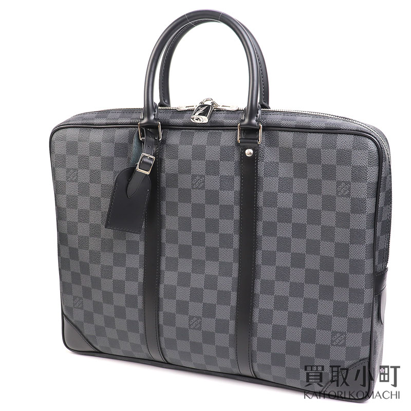 【最大3万円OFFクーポン! 5/15～】【美品】ルイヴィトン【LOUIS VUITTON】N41125 PDV ダミエグラフィット ブリーフケース 書類鞄 ビジネスバッグ ポルトドキュマン ヴォワヤージュ メンズ LV PORTE DOCUMENTS VOYAGE DAMIER GRAPHI【中古】