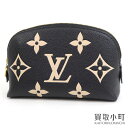 【最大1万円OFFクーポン 4/20～】【美品】ルイヴィトン【LOUIS VUITTON】M59086 ポシェットコスメティック モノグラムアンプラント ノワール 化粧ポーチ コスメポーチ 小物入れ LV COSMETIC POUCH MONOGRAM【Aランク】【中古】【中古】