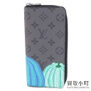 【新品同様】ルイヴィトン【LOUIS VUITTON】M81971 LV×YK ジッピーウォレット ヴェルティカル パンプキン 草間彌生コラボ モノグラムエクリプスリバース ラウンドファスナー長財布 ジップアラウンド LV ZIPPY WALLET VERTICAL【Sランク】【美品】【中古】