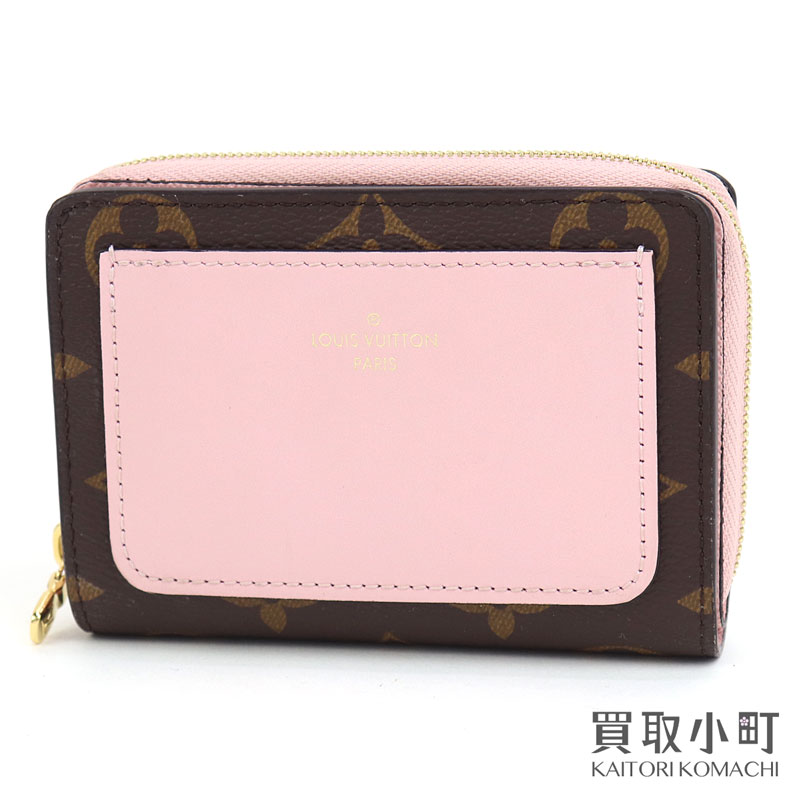 【最大3万円OFFクーポン! 5/15～】【新品同様】ルイヴィトン【LOUIS VUITTON】M82378 ポルトフォイユ ルー モノグラム ローズバレリーヌ ミニウォレット ラウンドファスナー 二つ折り財布 サイフ コンパクトウォレット LV LOU WALL【中古】