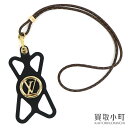 【美品】ルイヴィトン【LOUIS VUITTON】M68382 フォンホルダー ルイーズ LVサークル ネックストラップ付き スマートフォンホルダー LOUISE PHONE HOLDER【Aランク】【中古】