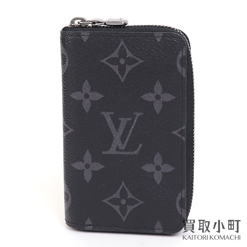 【最大3万円OFFクーポン! 6/1～】【美品】ルイヴィトン【LOUIS VUITTON】M81662 ジッピーコインパース ヴェルティカル モノグラムエクリプス ラウンドファスナー カードケース 財布 メンズ サイフ LV ZIPPY COIN PURSE VERTICAL TAI【中古】