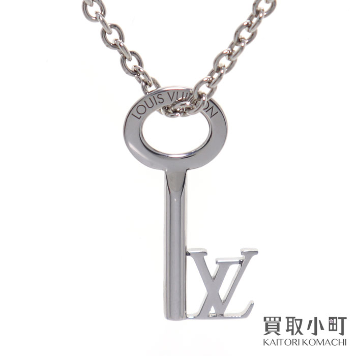 【美品】ルイヴィトン【LOUIS VUITTON】M00678 ペンダント LVキー ネックレス ロゴチャーム 鍵モチーフ アクセサリー ファッションジュエリー LV KEY NECKLACE【Aランク】【中古】