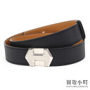 【最大1万円OFFクーポン! 5/5～】【新品同様】エルメス【HERMES】スーパーH ベルト 32mm ブラック ヴォーエプソン シルバー金具 ウエストマーク Sサイズ バンド H080044CB89S SUPER H BELT BLACK【SAランク】【美品】【中古】【中古】