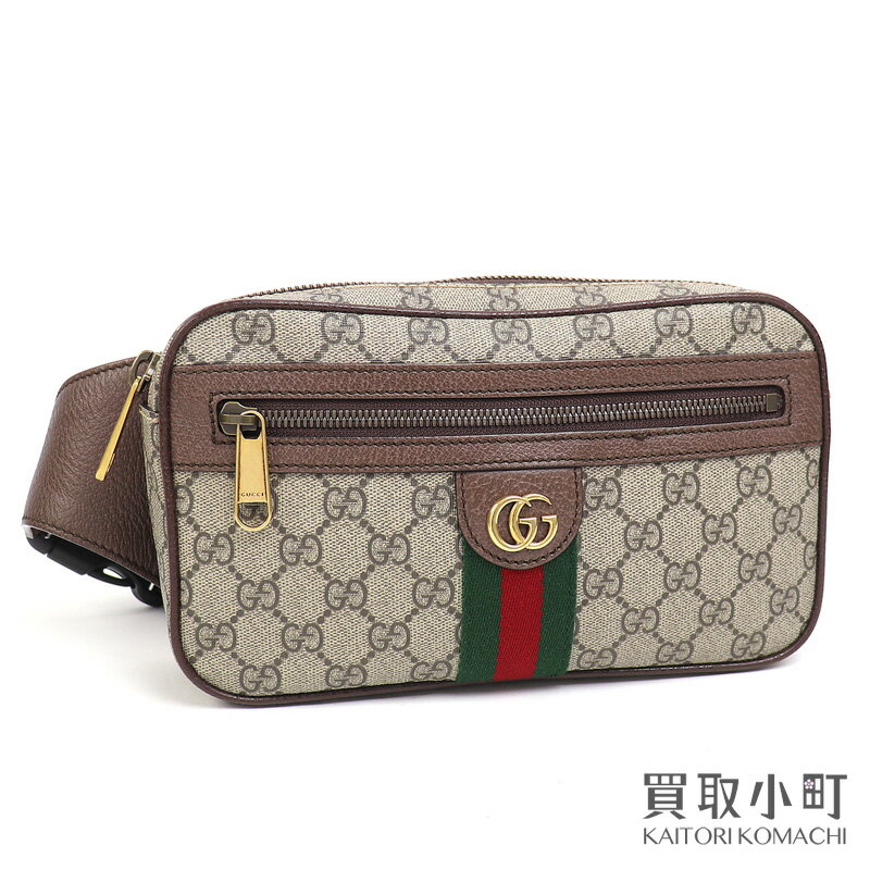 楽天買取小町【美品】グッチ【GUCCI】オフィディア GG ベルトバッグ GGスプリームキャンバス ベージュ ウェブ クロスボディ ショルダー 斜め掛け ウエストポーチ 574796 97SIT 8747 OPHIDIA GG BELT BAG【Aランク】【中古】