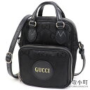 【最大1万円OFFクーポン! 5/5～】【美品】グッチ【GUCCI】オフ ザ グリッド ショルダーバッグ GG ナイロンキャンバス ブラック トップハンドル クロスボディ 斜め掛け ダブルG ポシェット 625850 H9HAN 1000 GG Off The Grid CROSSB【中古】