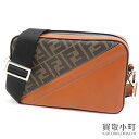 【最大3万円OFFクーポン! 5/1～】【美品】フェンディ【FENDI】ダイアゴナル カメラケース FFキャンバス モノグラム ズッカ ブラウンレザー カメラバッグ ショルダー 斜め掛け 7M0286 CAMERA CASE BAG【Aランク】【中古】【中古】