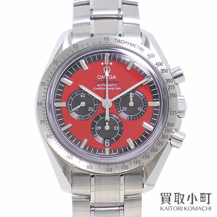 オメガ【OMEGA】3506.61.00 スピードマスター シューマッハモデル ザレジェンド 42mm クロノグラフ オートマティック レッド メンズウォッチ 男性用腕時計 自動巻き SSブレス 3506-61 SPEEDMASTER SCHUMACHER 【ABランク】【中古】