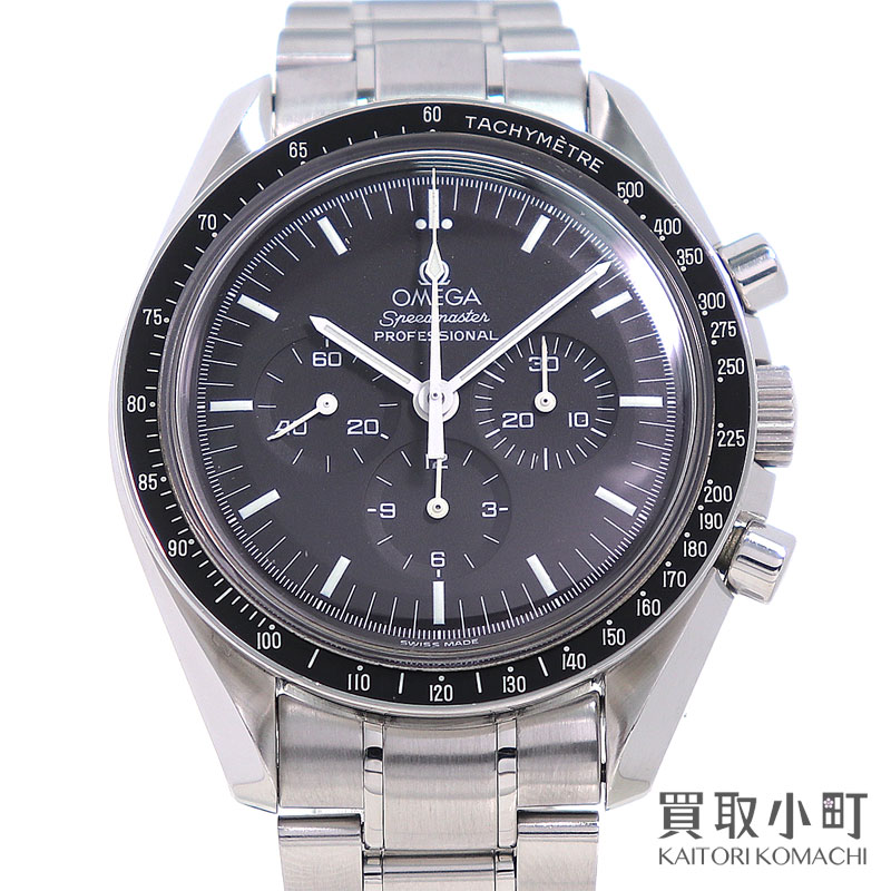 オメガ 【OMEGA】3560.50.00 スピードマスター アポロ11号 30周年記念モデル ムーンウォッチ クロノグラフ ステンレス SSブレス ブラック メンズ 手巻き 男性用腕時計 SPEEDMASTER MOONWATCH LIMITED【ABランク】【中古】