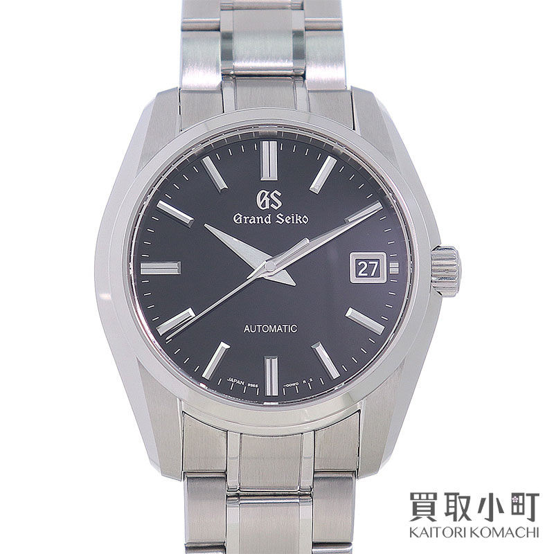 【OH済】【美品】グランドセイコー【Grand Seiko】ヘリテージコレクション 9Sメカニカル 3days メンズウォッチ オートマティック ブラック ステンレス SSブレス 自動巻き 男性用腕時計 SBGR317 9S65-00T0 GS 9S MECHANICAL WATCH【Aランク】【中古】