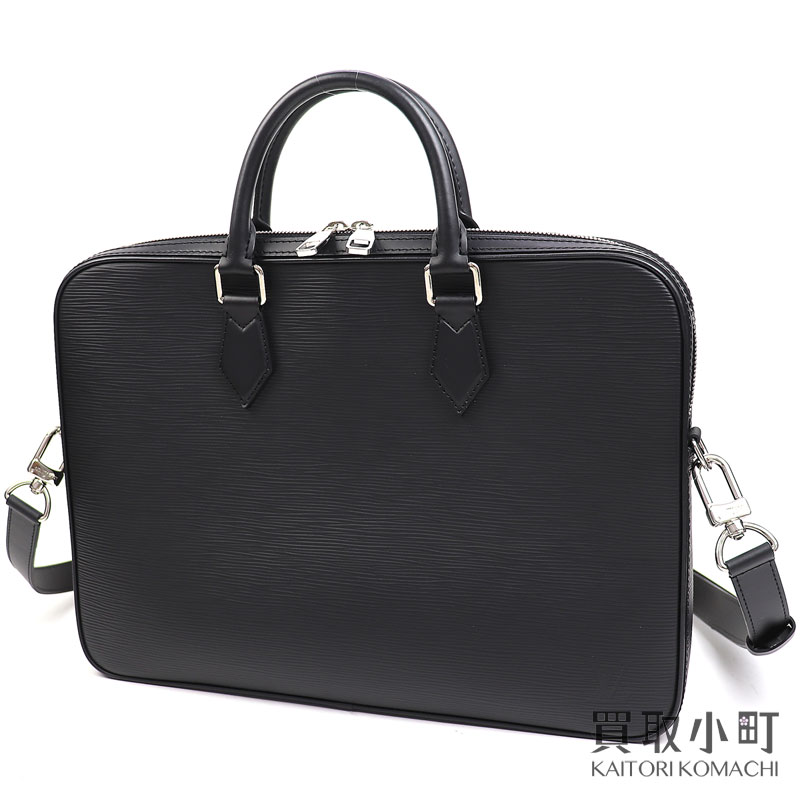 【美品】ルイヴィトン 【LOUIS VUITTON】 M51377 ダンディブリーフケース エピ ノワール ブリーフケース 2WAYショルダーバッグ ビジネスバッグ 書類バッグ 書類鞄 メンズバッグ ブラックレザー LV DANDY BRIEFCASE PM EPI NOIR 【Aランク】【中古】