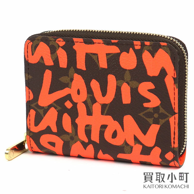 【最大1万円OFFクーポン! 5/25～】【新品同様】 ルイヴィトン 【LOUIS VUITTON】 M93708 モノグラムグラフィティ ジッピーコインパース オランジュ ラウンドファスナーコインケース カードケース 小銭入れ 財布 サイフ オレンジ LV【中古】