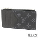 ルイヴィトン【LOUIS VUITTON】M30271 コインカードホルダー モノグラムエクリプス タイガラマ ノワール コインケース カードケース 小銭入れ 財布 サイフ メンズ LV COIN CARD HOLDER MONOGRAM ECLIPS TAIGA NOIR【ABランク】【中古】