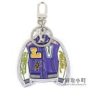 【最大1万円OFFクーポン! 6/25~】【美品】ルイヴィトン【LOUIS VUITTON】MP3385 ポルトクレバーシティジャケット キーホルダー バッグチャーム キーリング ジャケットモチーフ LV VARSITY JACKET KEY HOLDER【Aランク】【中古】【中古】
