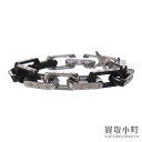 【最大3万円OFFクーポン!5/1〜】【美品】ルイヴィトン【LOUIS VUITTON】M00686 ブレスレット モノグラムチェーン ブラック シルバー ブラ...