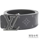 【最大1万円OFFクーポン! 5/5～】【美品】 ルイヴィトン【LOUIS VUITTON】M0157V ベルト LV イニシャル 40MM リバーシブル タイガラマ モノグラムエクリプス タイガレザー メンズ サンチュール バンド 85cm SAINT CHEOL MONOGRAM EC【中古】