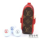 【最大1万百円OFFクーポン! 5/10〜】【美品】ルイヴィトン【LOUIS VUITTON】GI0297 セット ゴルフ アンドリュース モノグラム ルージュ...