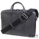 【美品】グッチ【GUCCI】グッチエンボスロゴ ブリーフケース ブラック グレインレザー カーフスキン 2WAY ショルダー 書類鞄 ビジネスバッグ メンズ 6...