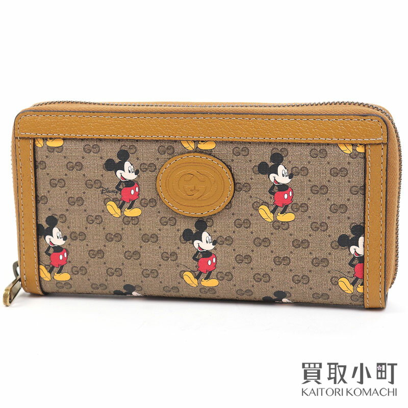 【未使用品】グッチ×ディズニー【GUCCI×DISNEY】ジップアラウンドウォレット ミッキーマウスプリント ソフト ミニGGスプリーム ラウンドファスナー長財布 サイフ 602532 HWUBM 8559 MICKEY GG SUPREME ZIP AROUND WALLET【Sランク】【新品同様】のサムネイル