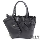 【最大1万円OFFクーポン! 5/25〜】【美品】プラダ 【PRADA】 レザー スモール トートバッグ ロゴエンボス ブラック ハンドバッグ 1BG318 LEATHER SMALL TOTE BAG V/INTECCIO【Aランク】【中古】【中古】(4)
