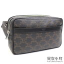 【美品】セリーヌ【CELINE】ベルトバッグ トリオンフキャンバス&カーフスキン ウエストバッグ クロスボディ ショルダーバッグ 116162FWK.38SI ...