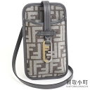 フェンディ 【未使用品】フェンディ【FENDI】 フォンポーチ オーロック FFシェニール グレー ショルダーバッグ クロスボディ ポシェット 斜め掛け 7AS131 ALG7 F110F PHONE POUCH CINIGLIA FF 【Sランク】【新品同様】