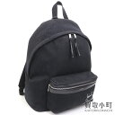 サンローラン【SAINT LAURENT PARIS】 バックパック シティ キャンバス エンブロイダリー ブラック リュックサック デイパック 534968 ...